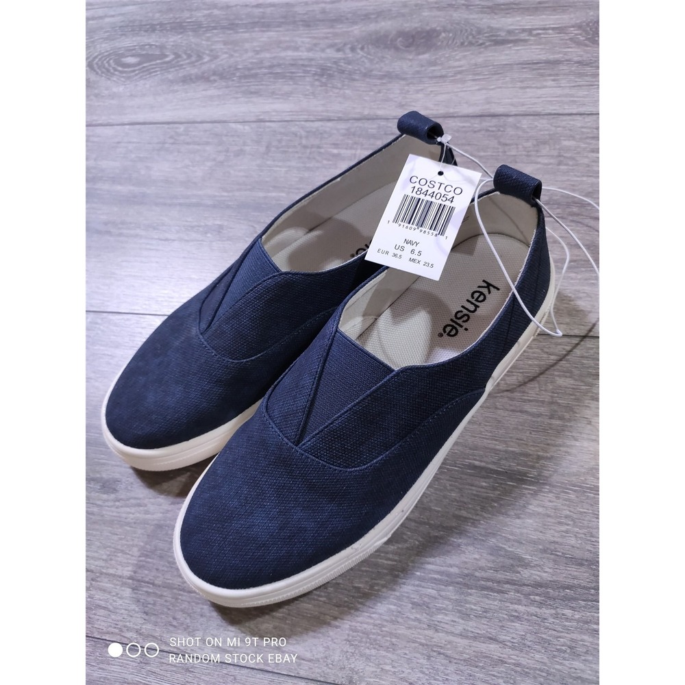 Kensie Salia Slip-On Shoes Adult Size 6.5 Blue Casual Comfort Knit Womens